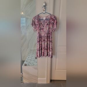 Knox Rose size M Pink Paisley Dress with pockets!